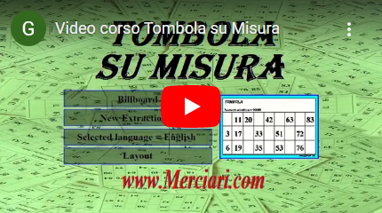Link Video corso Tombola su Misura